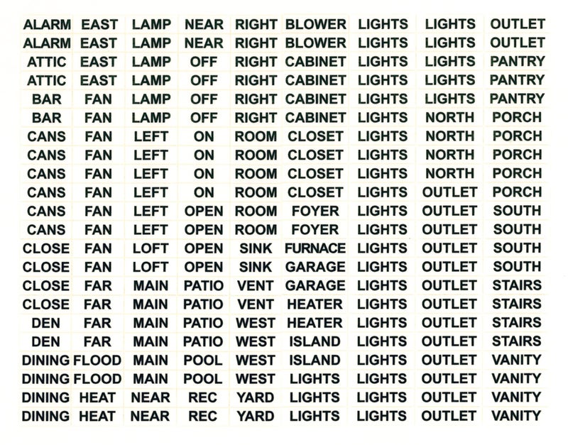 RobaCo Supply Light Switch Labels - Transparent Switch Identifier System for Organizing Your Home and Office - Image 3